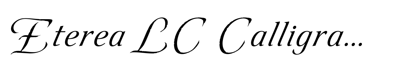 Eterea LC Calligraphic Caps Italic